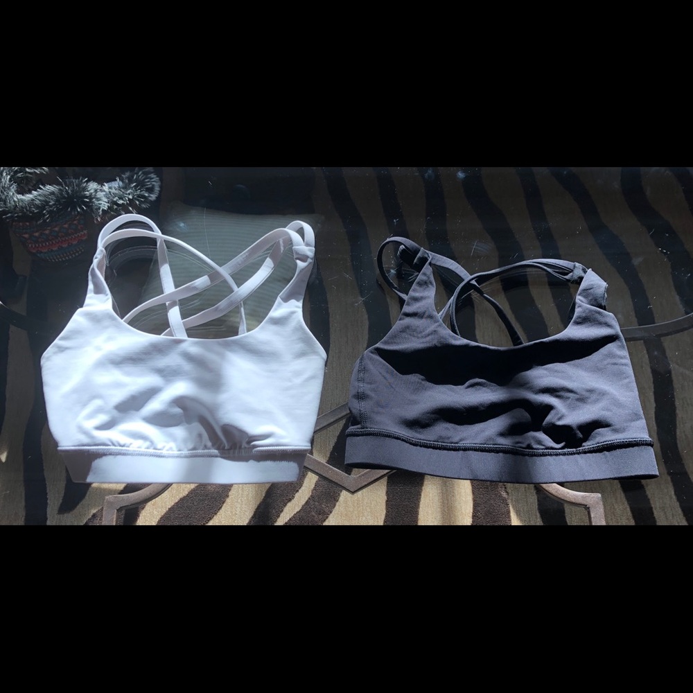 two lululemon sports bras